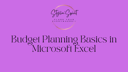 Budget Planning Basics in Microsoft Excel - Stylin Spirit