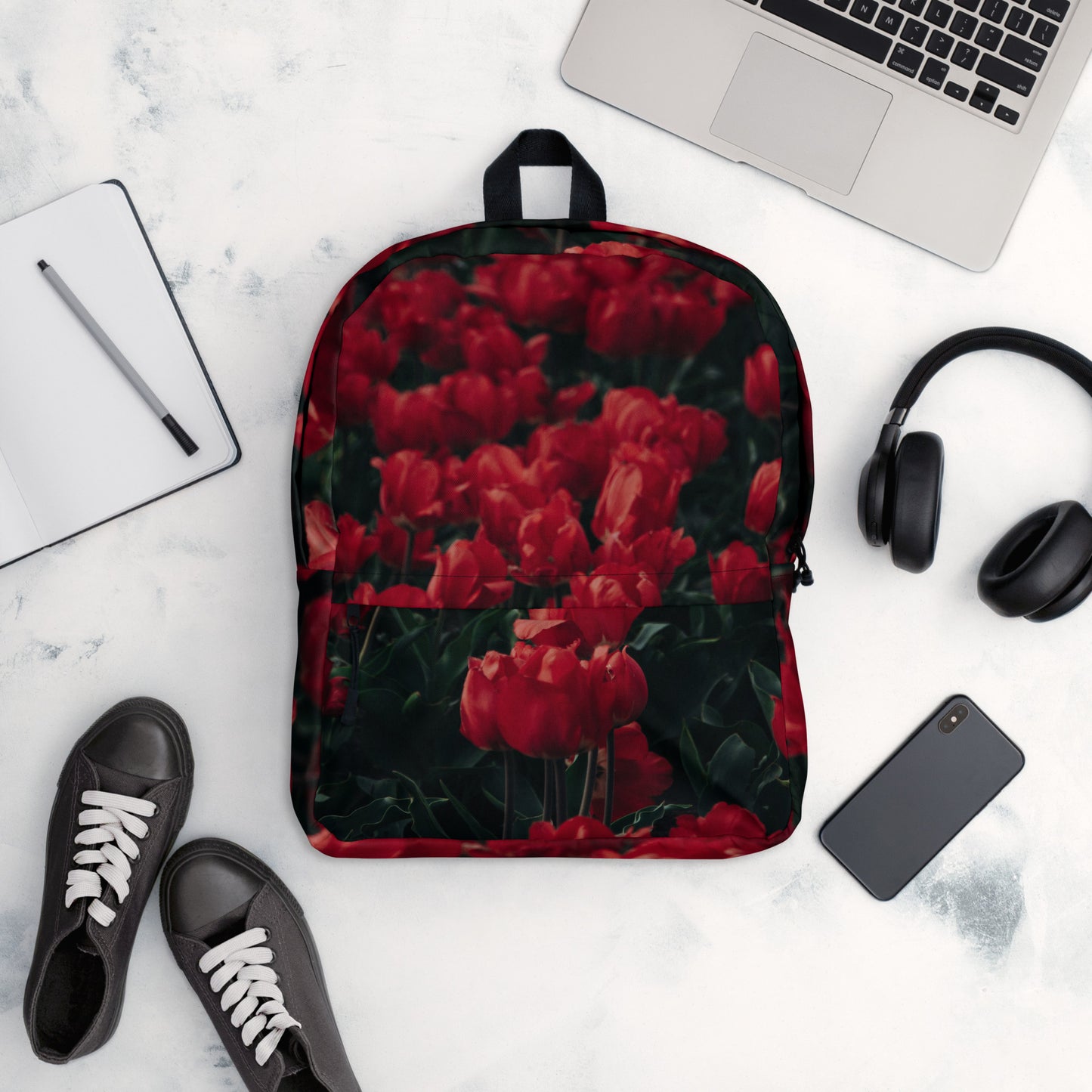 Backpack - Red Flowers Backpack Stylin' Spirit Default Title  