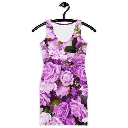 Bodycon dress - Lavender Flowers