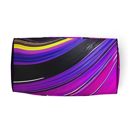 Duffle bag - Purple Paint Pour Duffle Bag Stylin' Spirit   