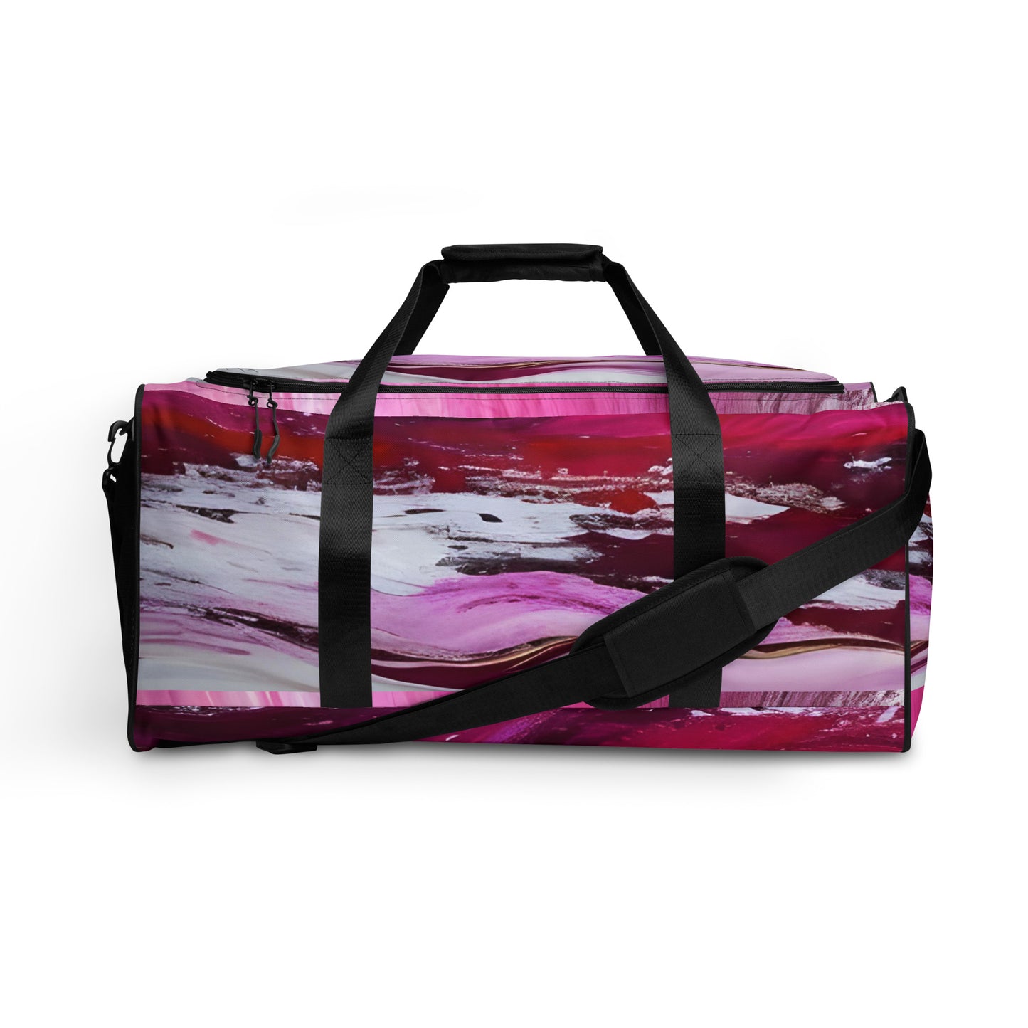 Duffle bag - Pink Paint Pour - Stylin Spirit