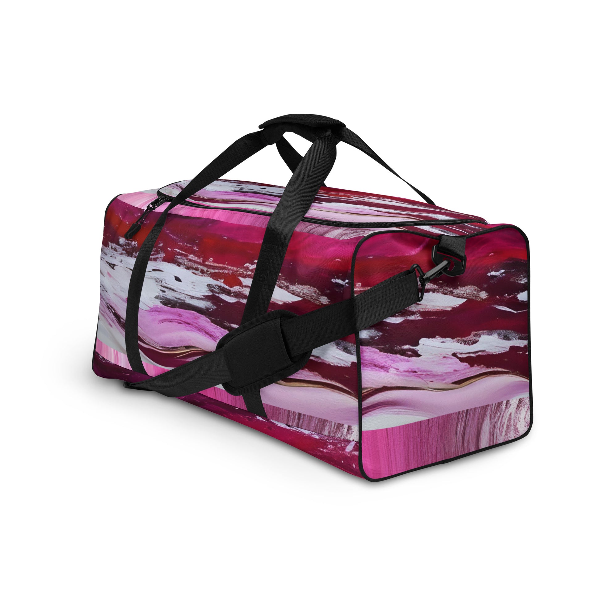 Duffle bag - Pink Paint Pour Dufle Bag Stylin' Spirit   