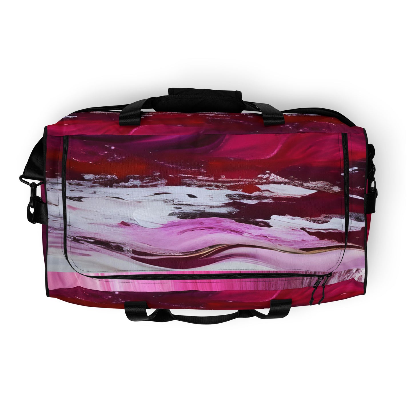 Duffle bag - Pink Paint Pour Dufle Bag Stylin' Spirit   