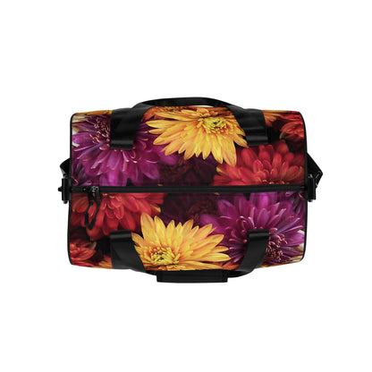 All - over print gym bag - Fall Flowers - Stylin Spirit