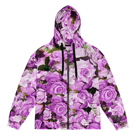 Unisex zip hoodie - Lavender Flowers