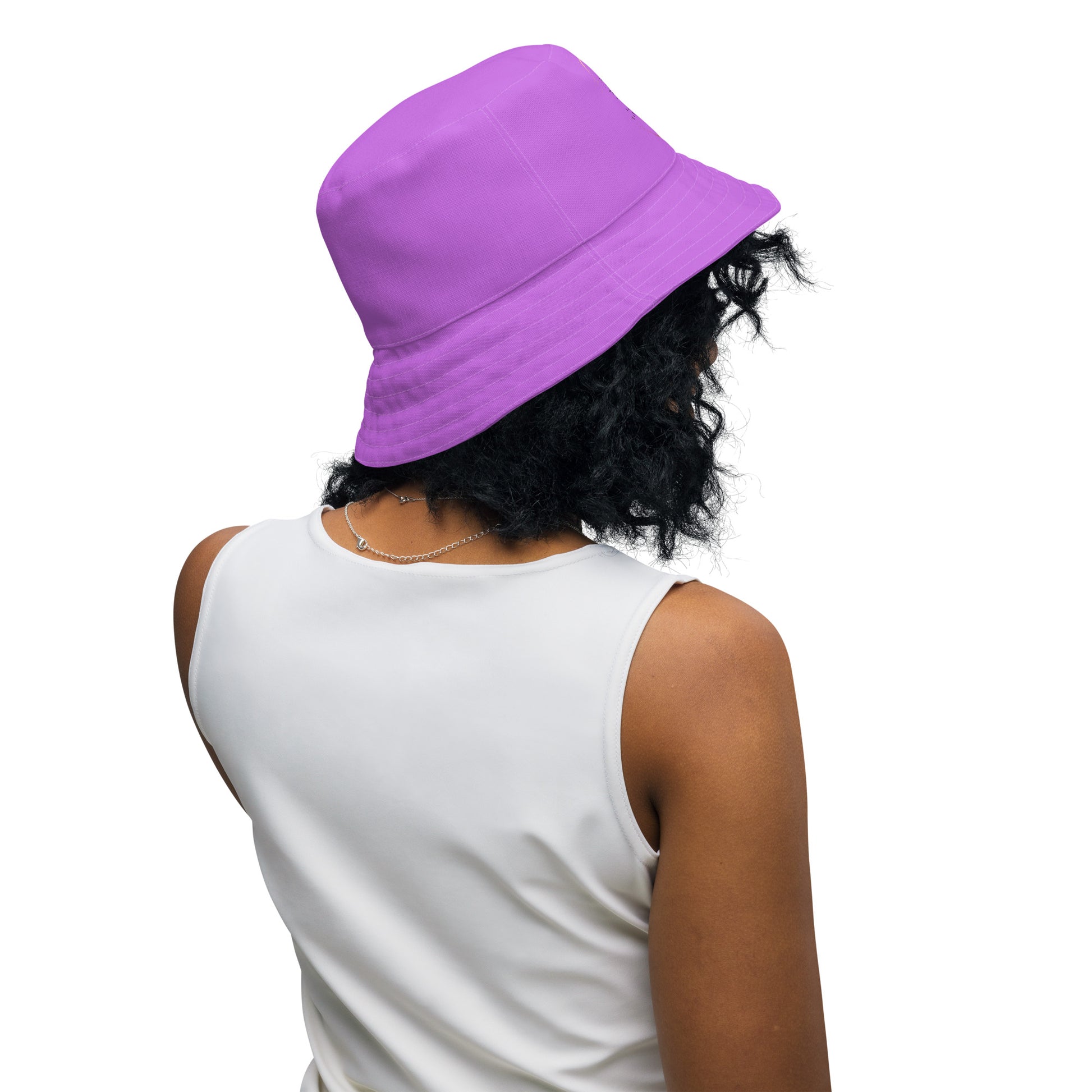 Reversible bucket hat - Stylin' Spirit Logo & Purple Roses Bucket Hat Stylin' Spirit   