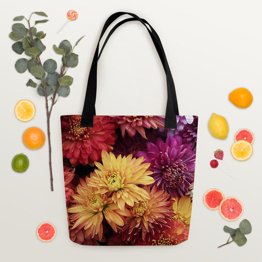 Tote bag - Fall Flowers Tote Bag Stylin' Spirit   