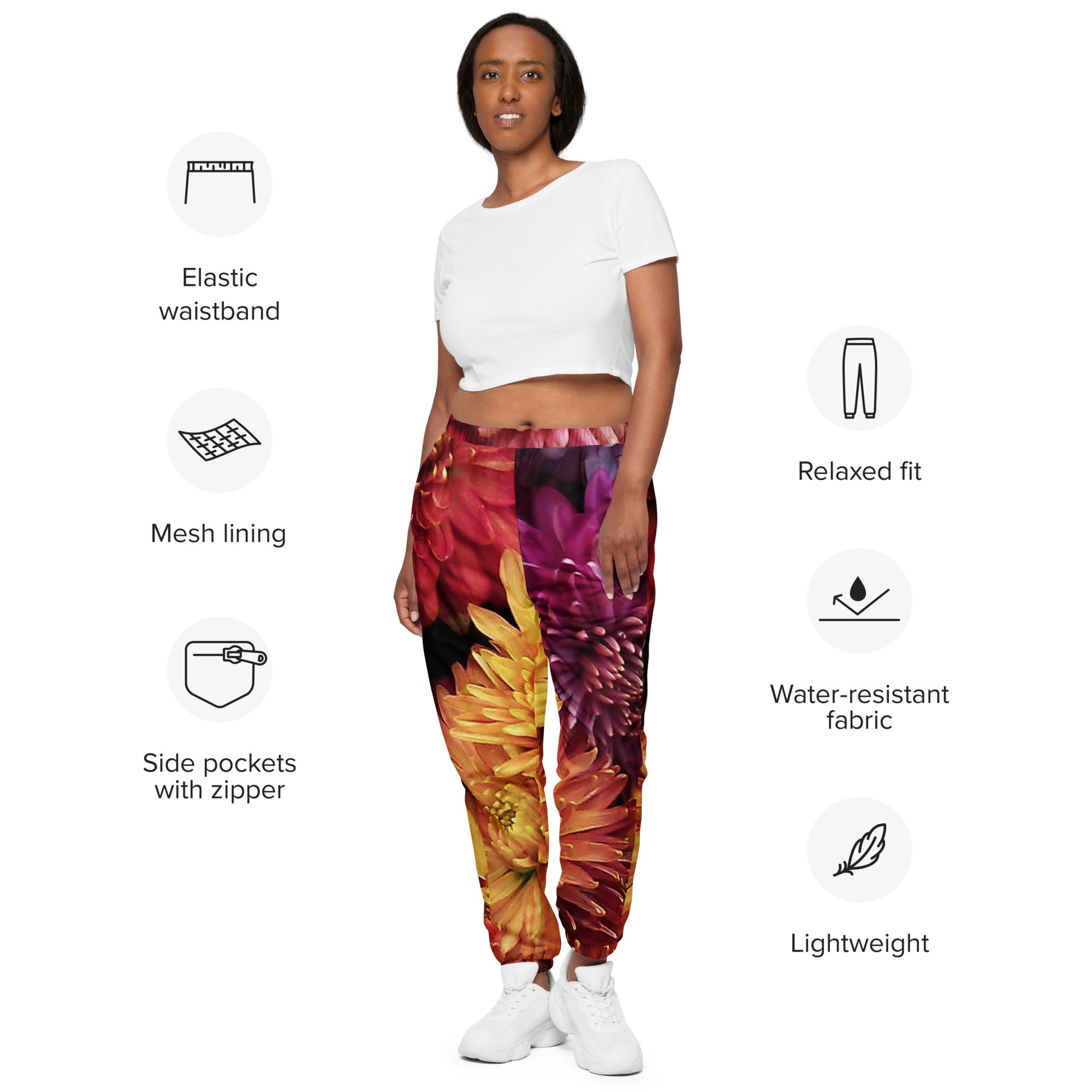 Unisex track pants - Falll Flowers Sweatpants Stylin' Spirit XS  