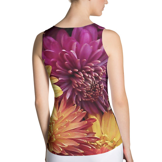 Sublimation Cut & Sew Tank Top - Fall Flowers Tank Top Stylin' Spirit XS  