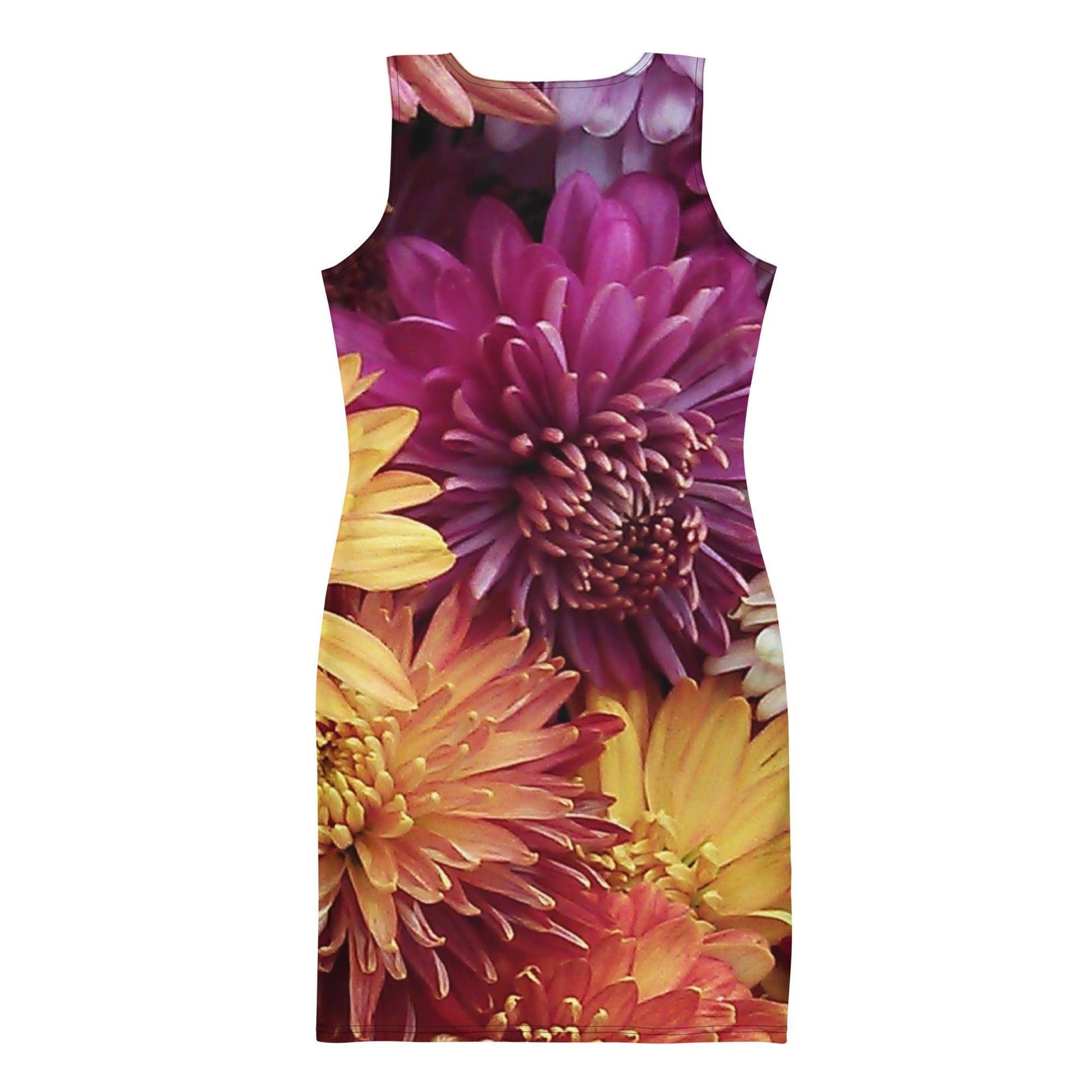 Bodycon dress - Fall Flowers - Stylin Spirit