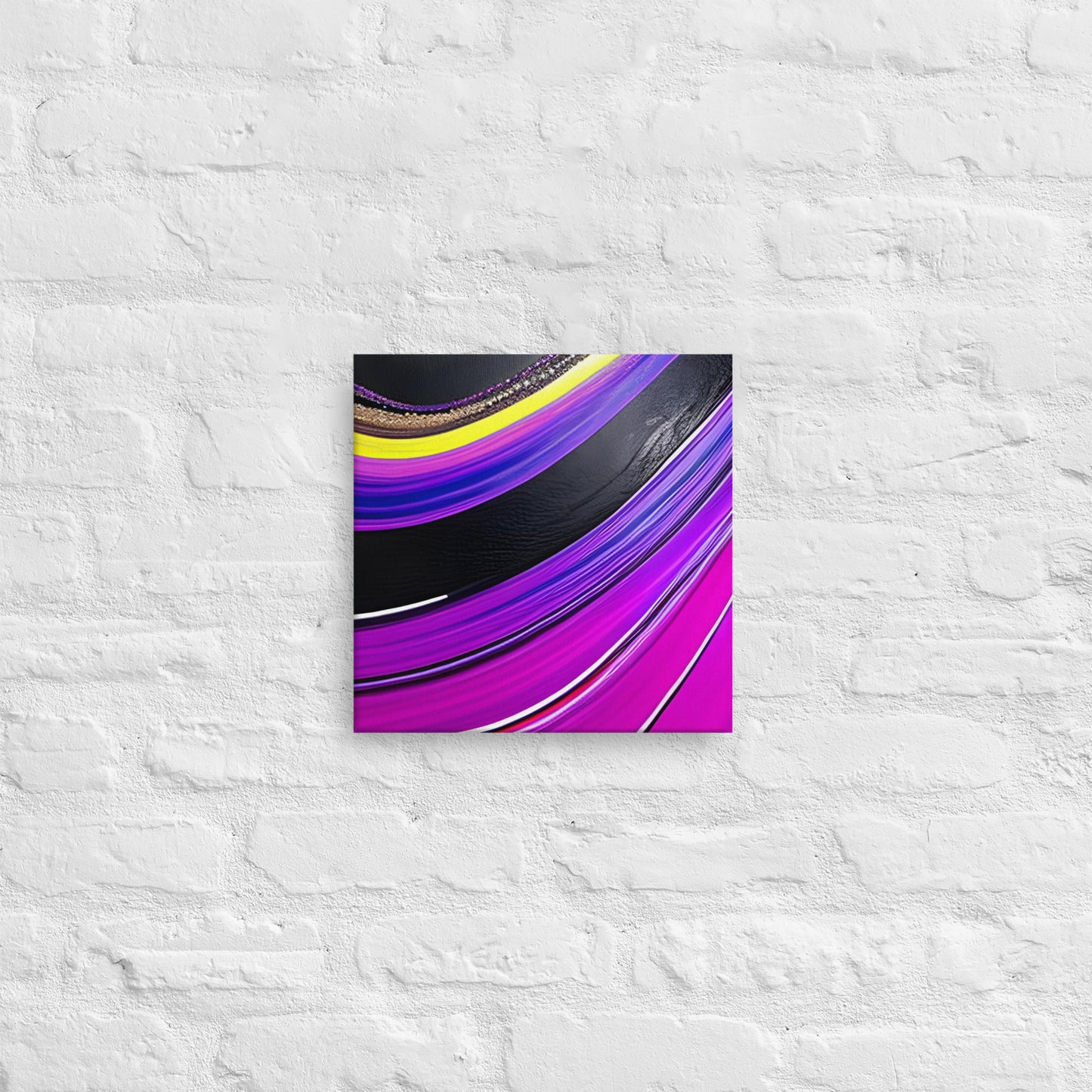 Canvas - Purple Paint Pour Wall Art Stylin' Spirit Default Title  