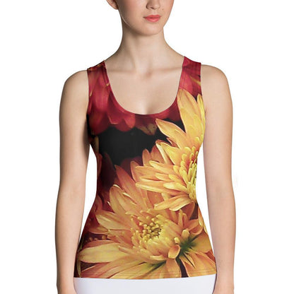 Sublimation Cut & Sew Tank Top - Fall Flowers - Stylin Spirit