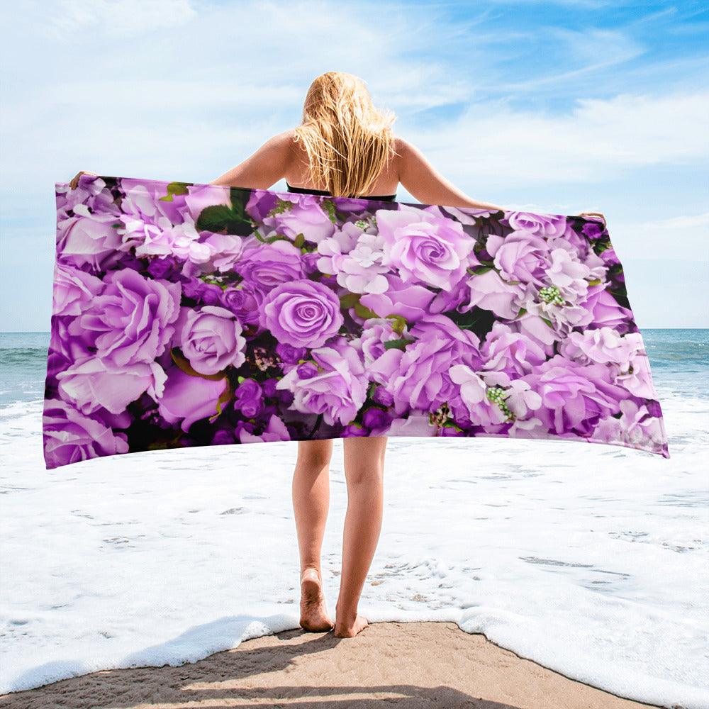 Towel - Lavender Flowers - Stylin Spirit