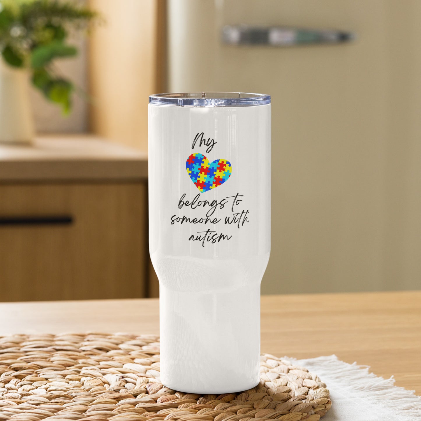 Travel mug with a handle - Autism Awareness Mug Stylin' Spirit Default Title  