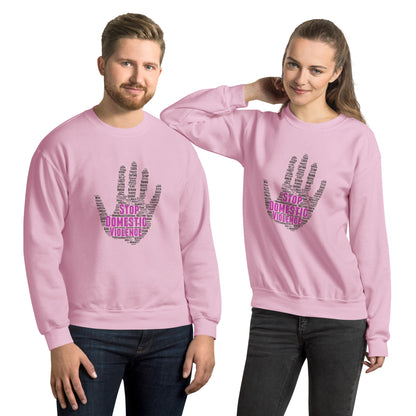 Unisex Sweatshirt - Stop Domestic Violence Sweatshirt Stylin Spirit Light Pink S 
