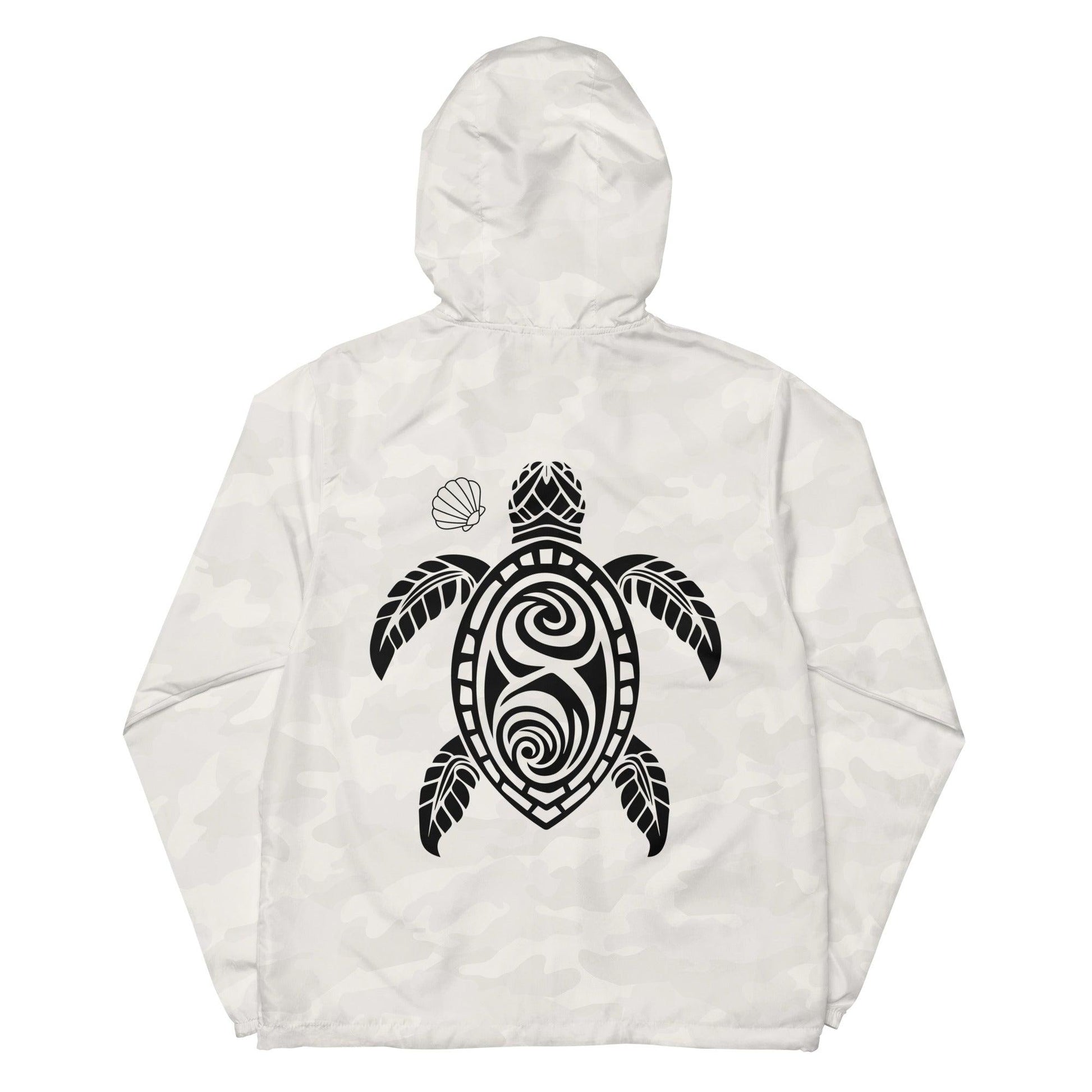 Unisex lightweight zip up windbreaker - Turtle - Stylin Spirit