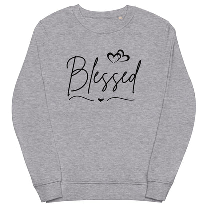 Unisex organic sweatshirt - Blessed - Stylin Spirit