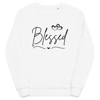 Unisex organic sweatshirt - Blessed - Stylin Spirit