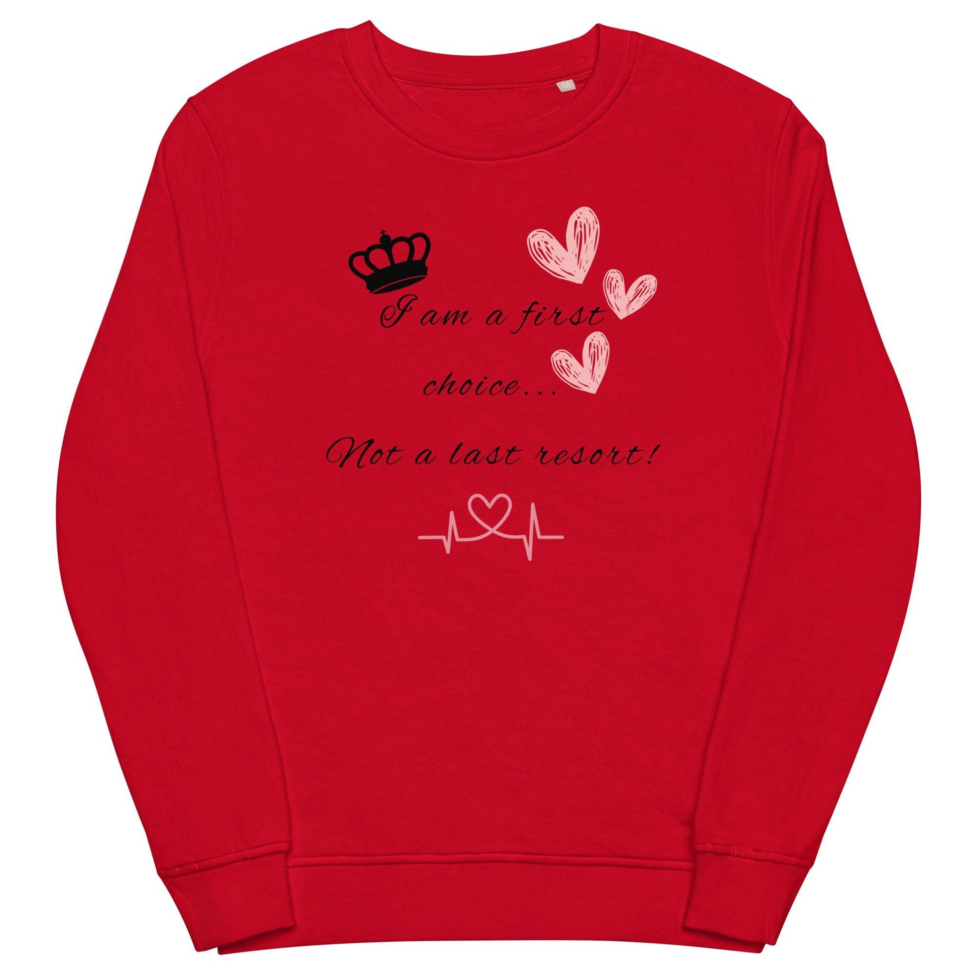 Unisex organic sweatshirt - First Choice - Stylin Spirit