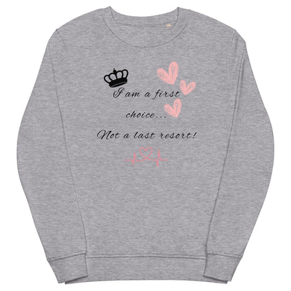 Unisex organic sweatshirt - First Choice - Stylin Spirit