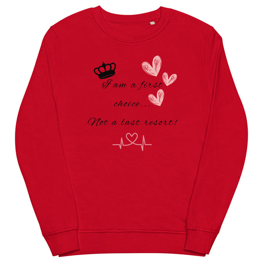 Unisex organic sweatshirt - First Choice