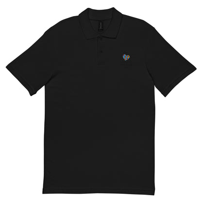 Unisex pique polo shirt - Autism Awareness Polo Shirt Stylin' Spirit Black S 