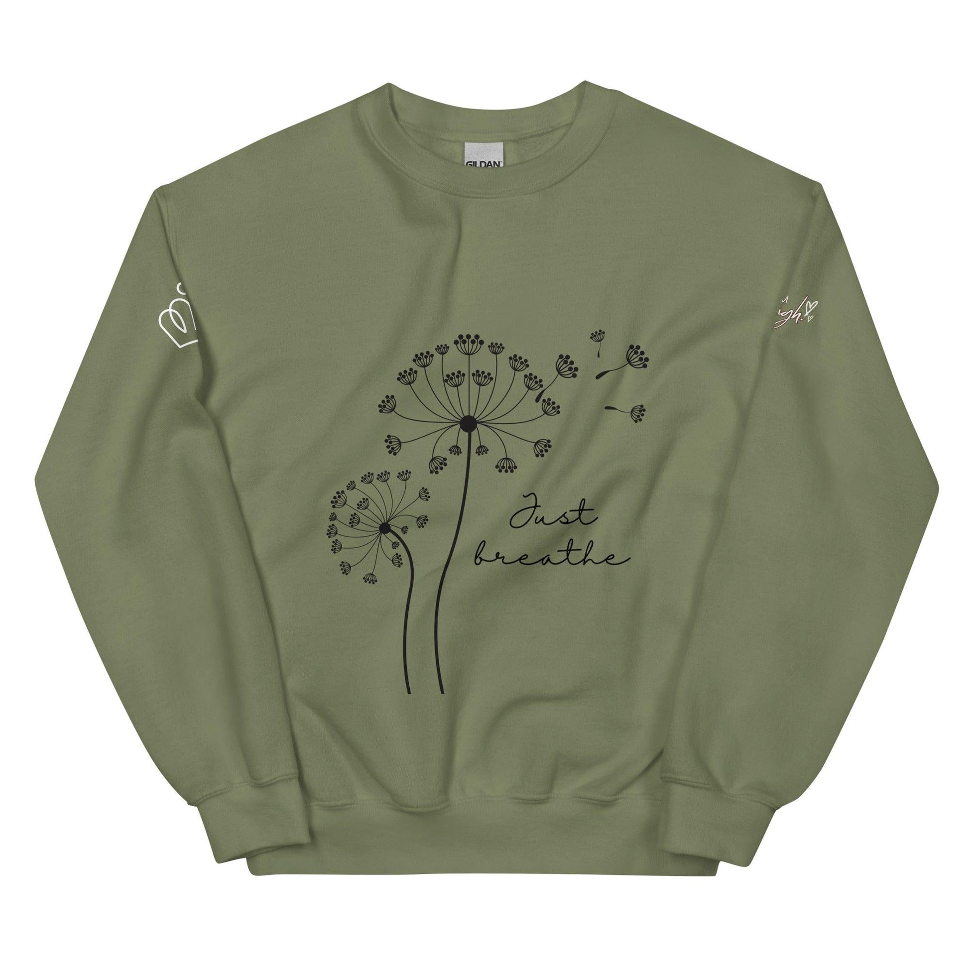 Unisex Sweatshirt - Just Breathe - Stylin Spirit