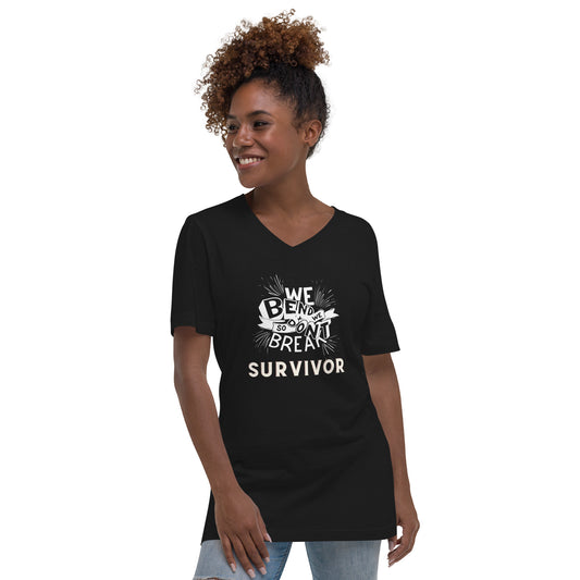 Unisex Short Sleeve V-Neck T-Shirt - Survivor