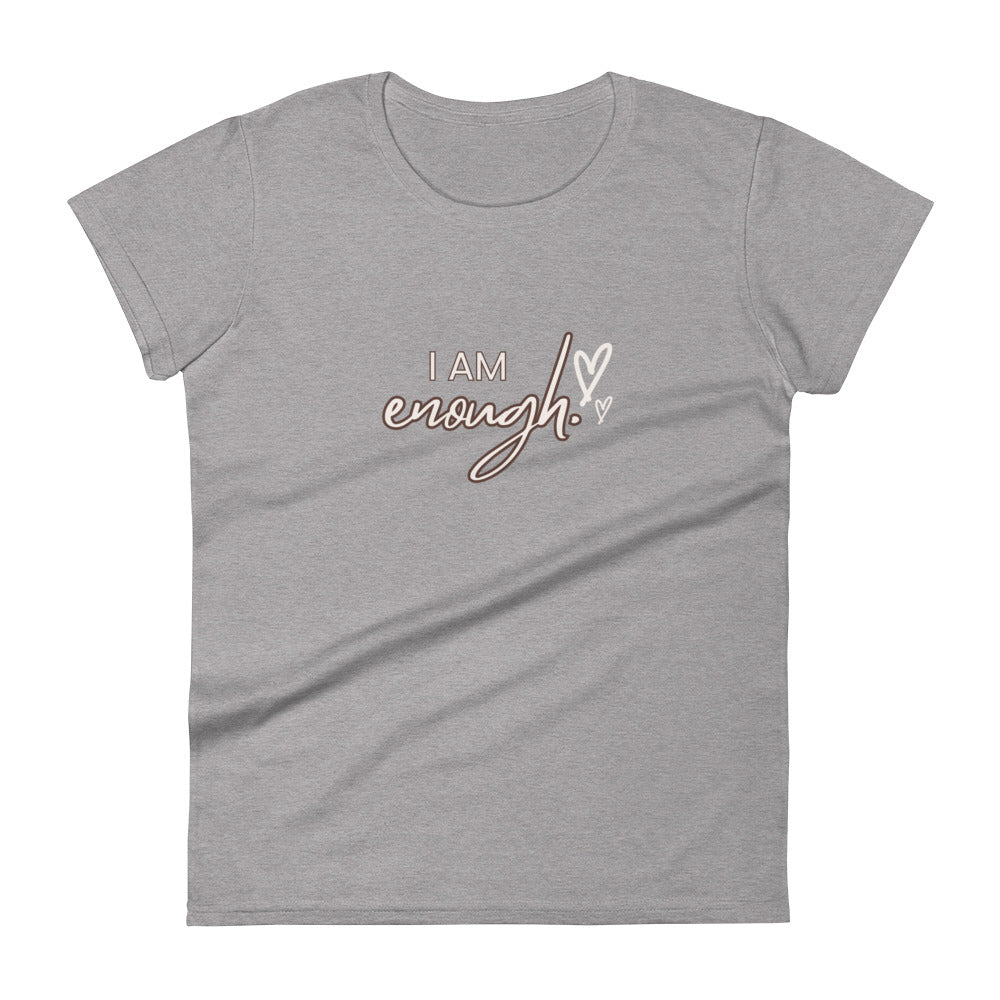 Women's short sleeve t-shirt - I am enough