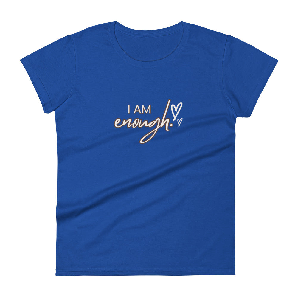 Women's short sleeve t-shirt - I am enough