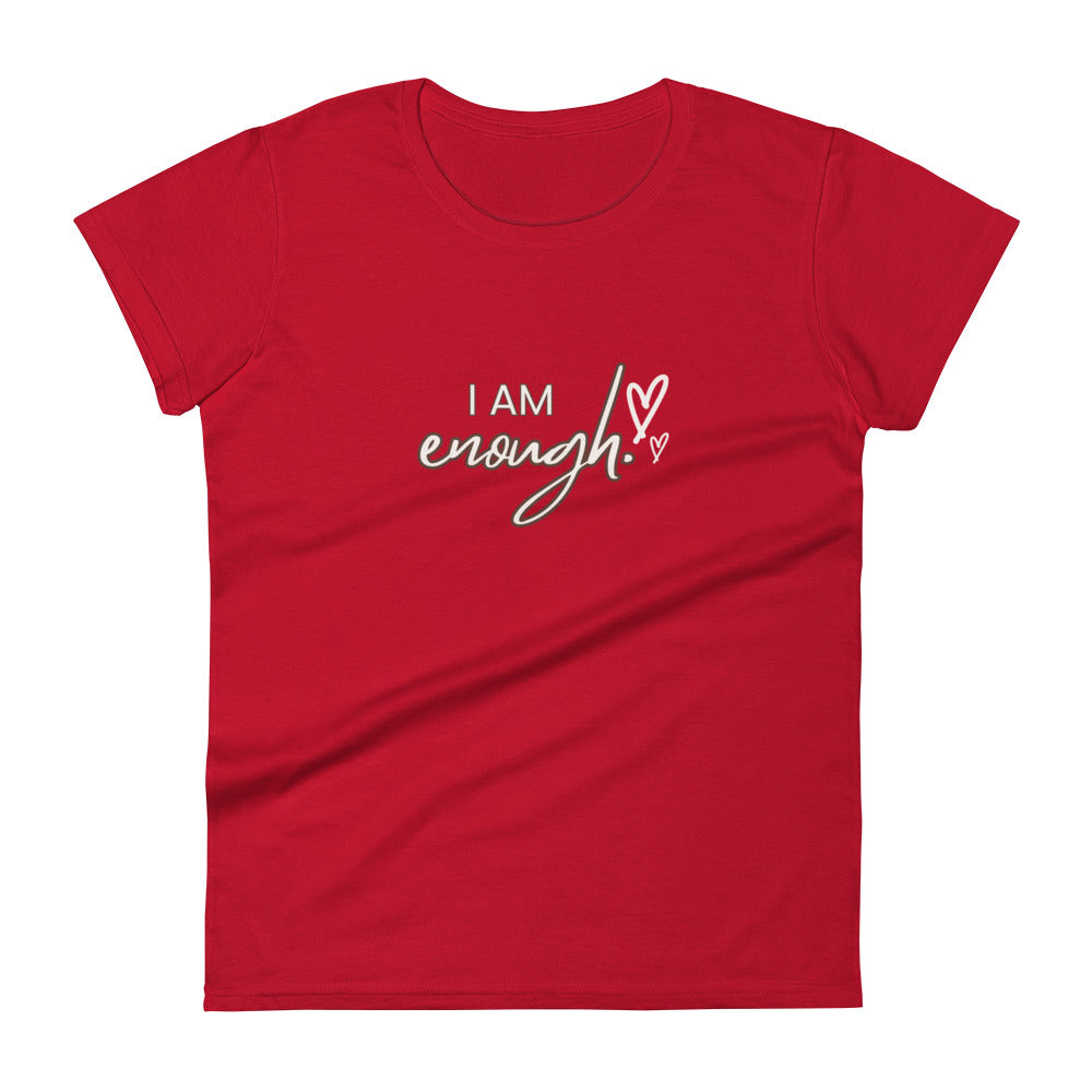 Women's short sleeve t-shirt - I am enough