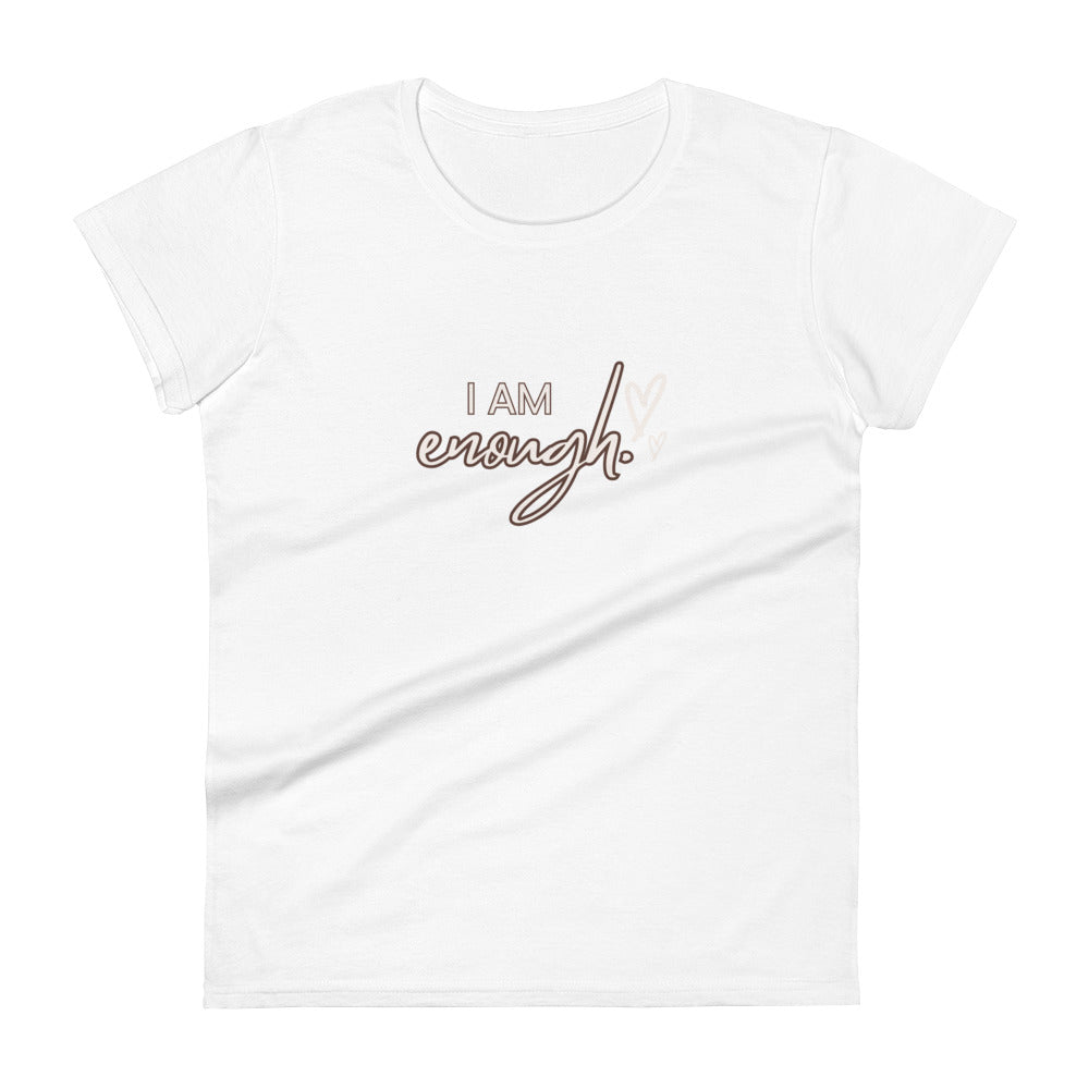 Women's short sleeve t-shirt - I am enough