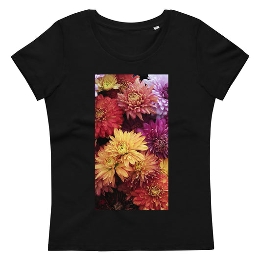 Women's fitted eco tee - Fall Flowers