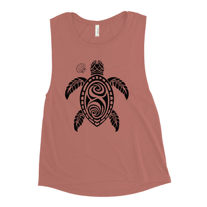 Ladies’ Muscle Tank - Turtle