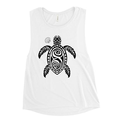 Ladies’ Muscle Tank - Turtle