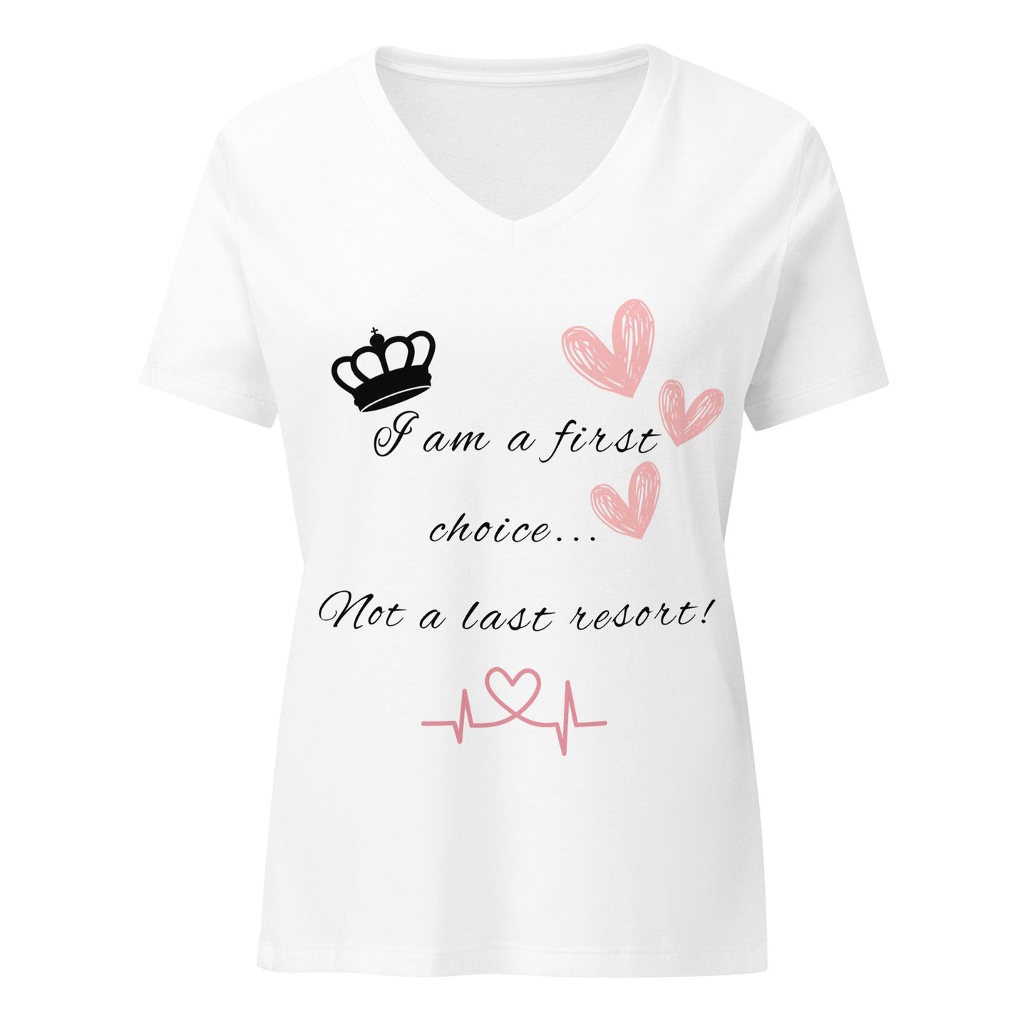 Women’s relaxed v - neck t-shirt - First Choice - Stylin Spirit