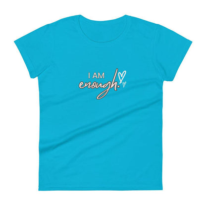 Women's short sleeve t-shirt - I am enough - Stylin Spirit