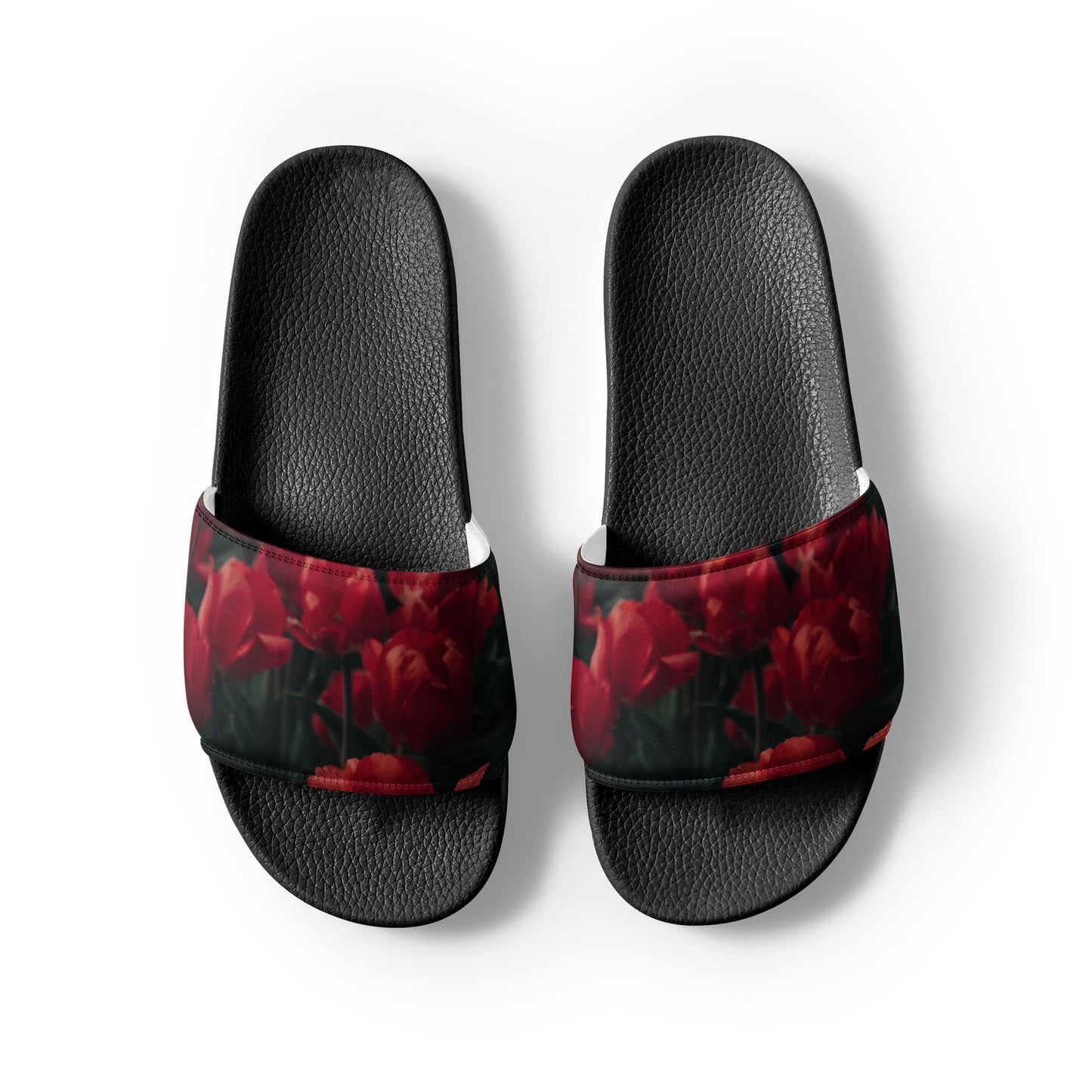 Women's slides - Red Flowers Sandals Stylin' Spirit   