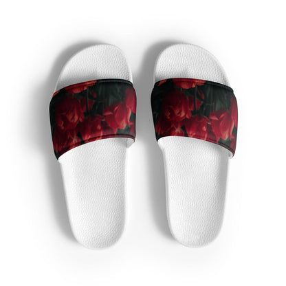 Women's slides - Red Flowers - Stylin Spirit