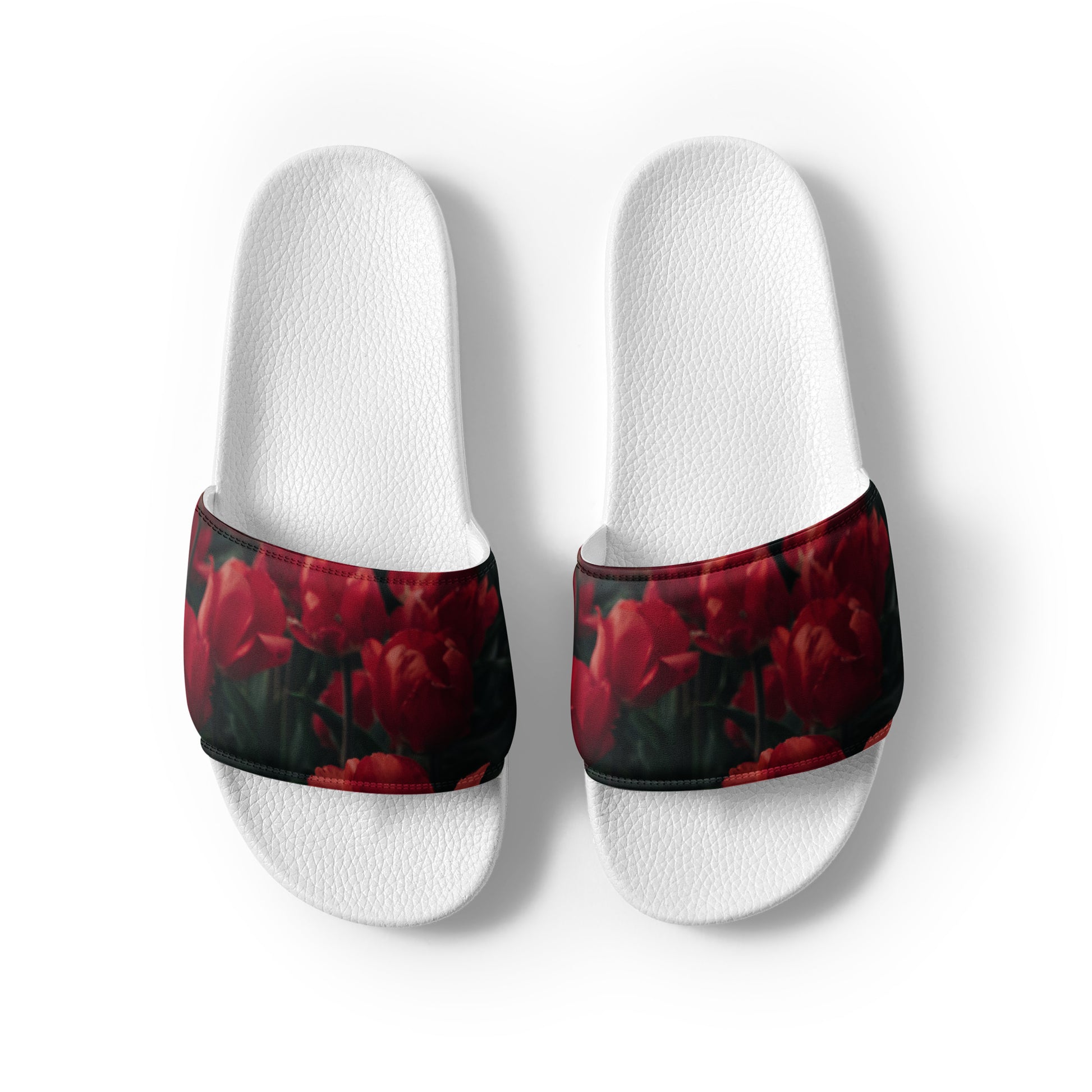 Women's slides - Red Flowers Sandals Stylin' Spirit   