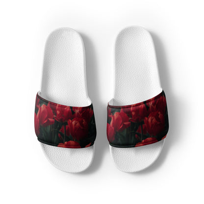 Women's slides - Red Flowers Sandals Stylin' Spirit   