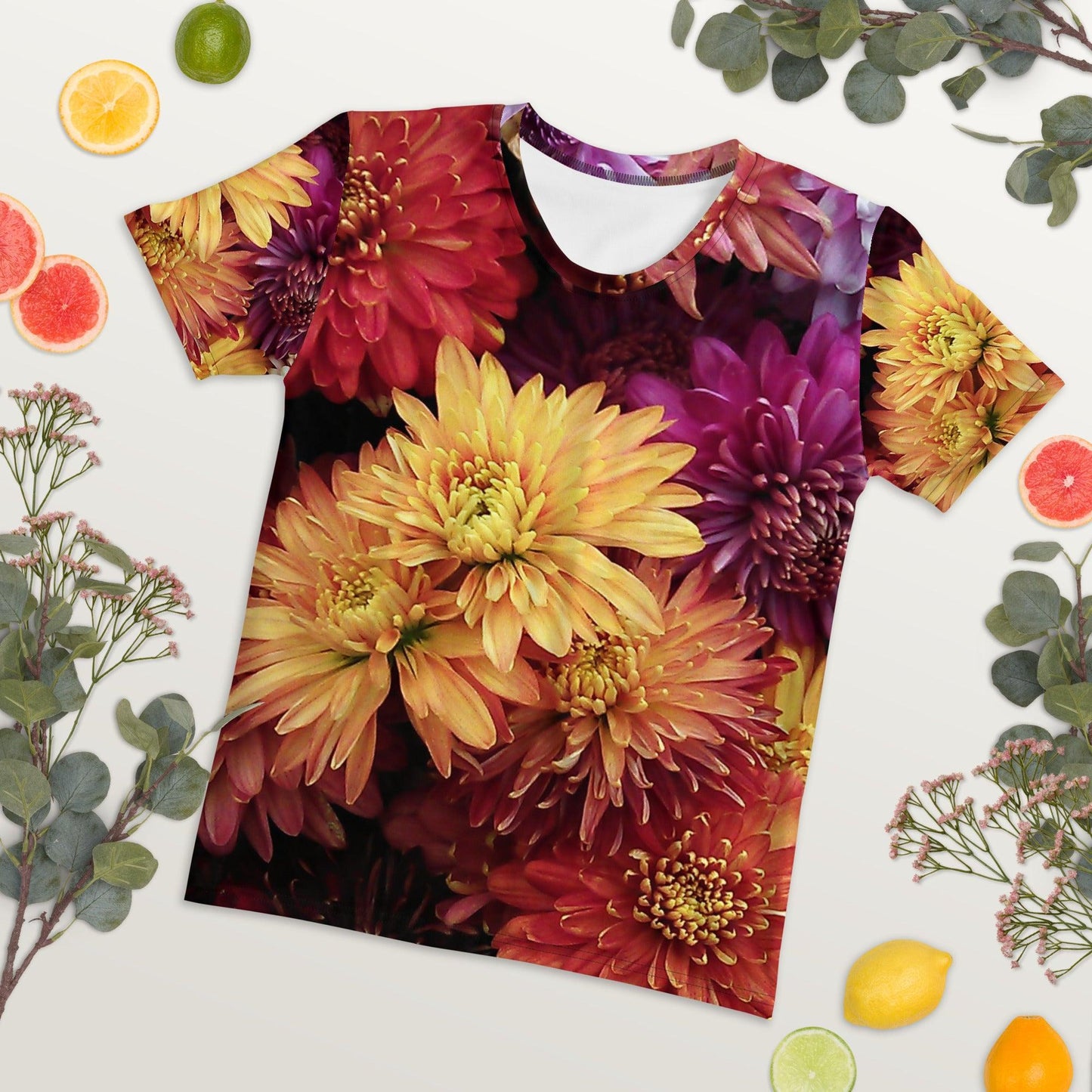 Women's T-shirt - Fall Flowers - Stylin Spirit