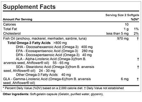 ANDREW LESSMAN Essential Omega-3 Unflavored - 180 Softgels - Ultra-Pure, High Potency Omega-3 Oils. High DHA, No Stomach Upset, No Contaminants, No Mercury. Small Easy to Swallow Softgels