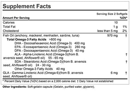 ANDREW LESSMAN Essential Omega-3 Unflavored - 180 Softgels - Ultra-Pure, High Potency Omega-3 Oils. High DHA, No Stomach Upset, No Contaminants, No Mercury. Small Easy to Swallow Softgels