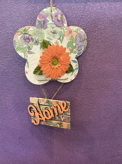 Wooden Wall Hanging - Picture - Home Decor Decoupaged Home Shabby Chic Wood Sign Stylin’ Spirit   