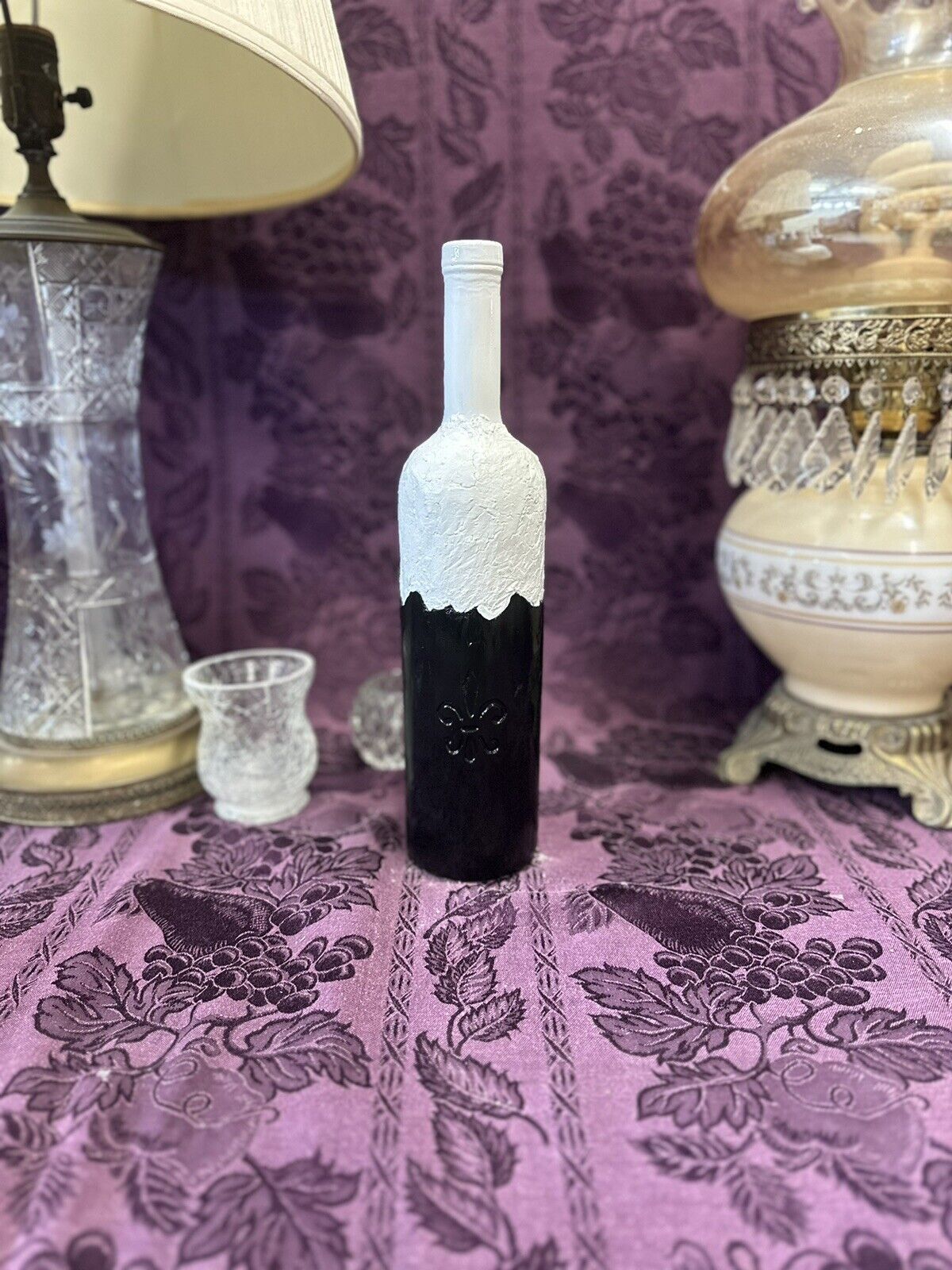 Decorative Wine Bottle Black & White Decorative Bottles Stylin’ Spirit   