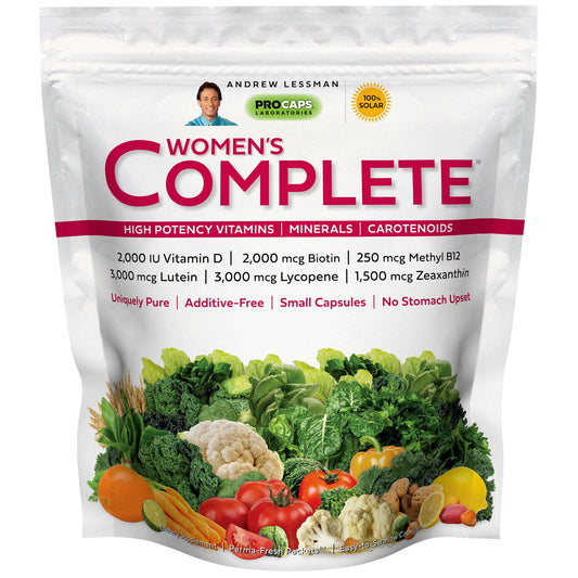 ANDREW LESSMAN Multivitamin - Women's Complete 120 Packets – High Potencies of 30+ Nutrients, Essential Vitamins, Minerals & Carotenoids. Small Easy-to-Swallow. No Binders, No Fillers, No Additives