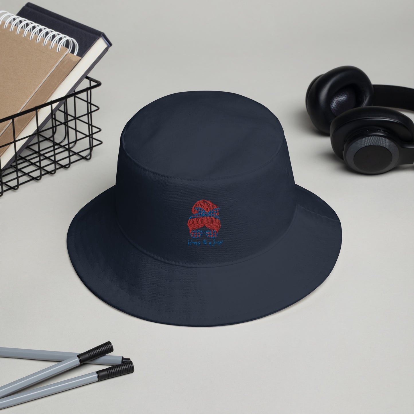 Bucket Hat - 4th of July Image Bucket Hat Stylin' Spirit Navy  