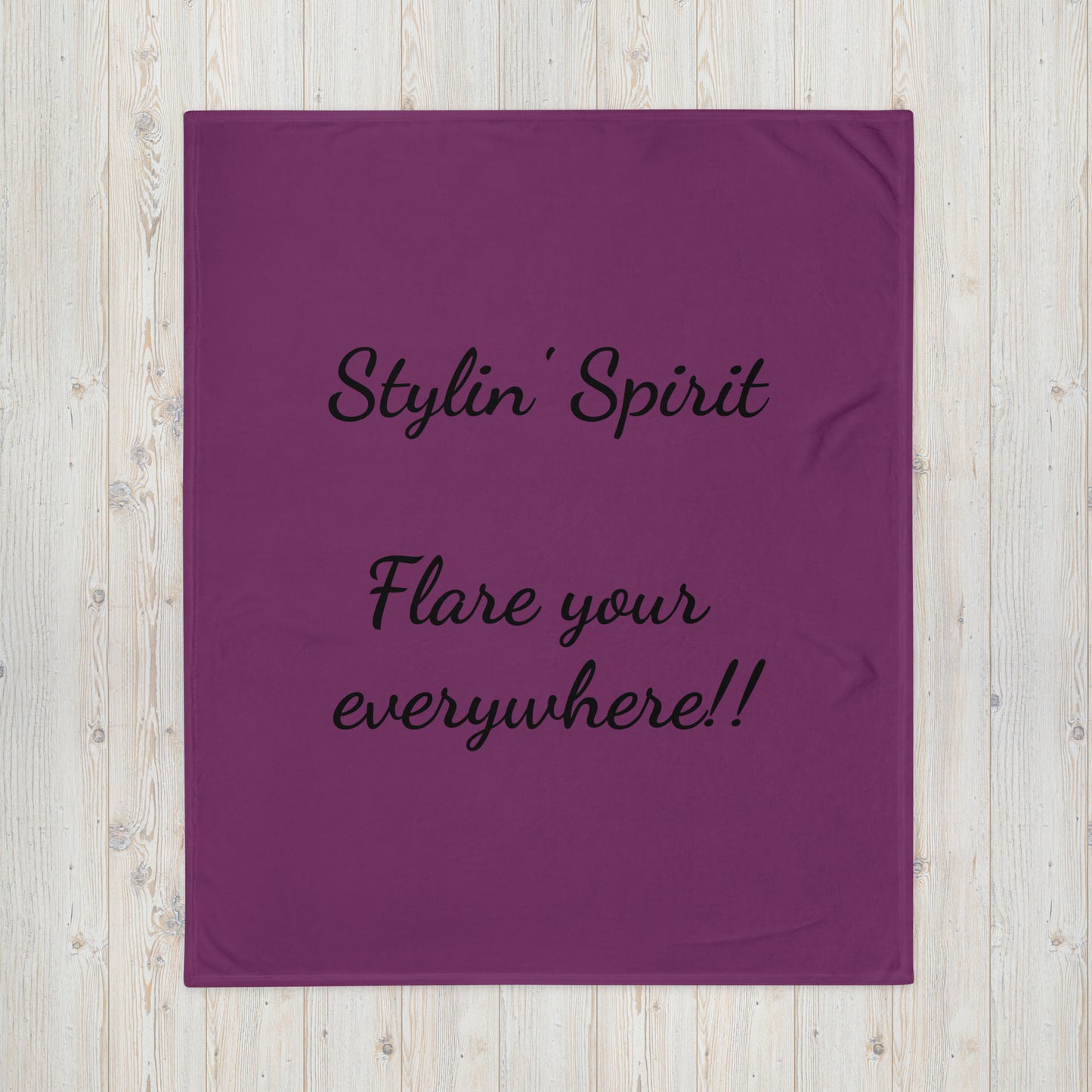 Throw Blanket - Stylin' Spirit Logo Blanket Stylin' Spirit 50″×60″  