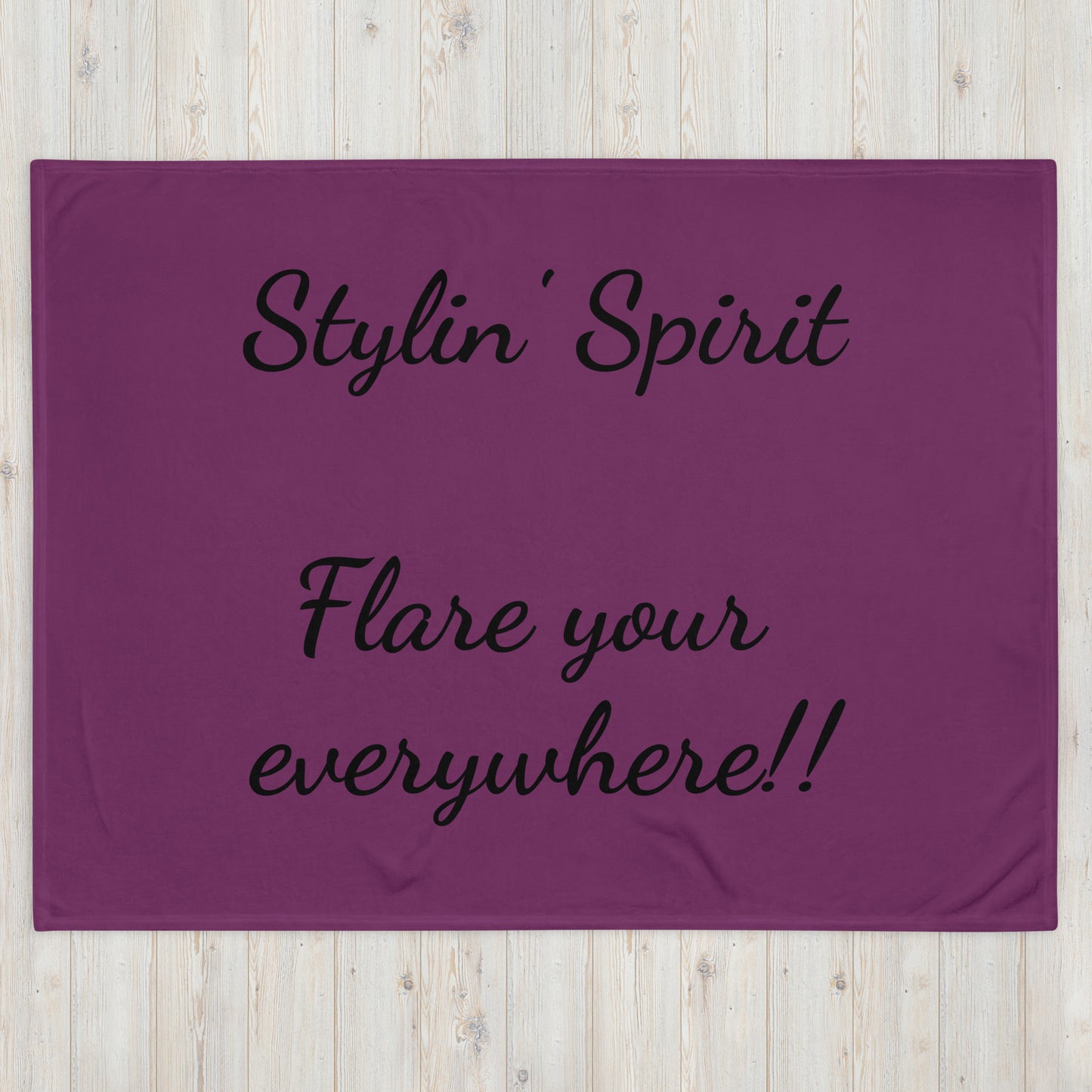 Throw Blanket - Stylin' Spirit Logo Blanket Stylin' Spirit 60″×80″  